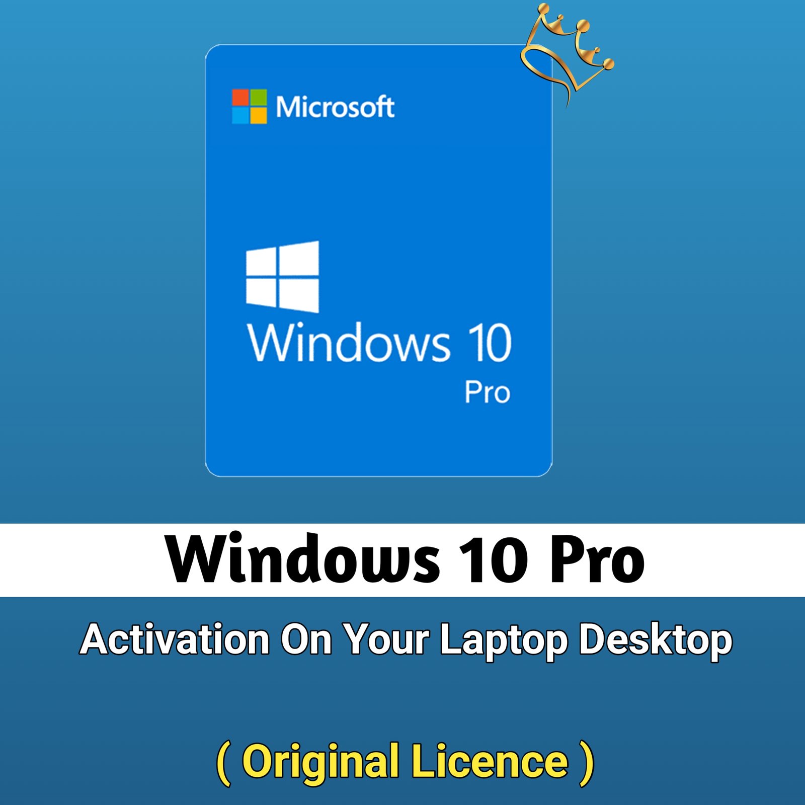 1 (10) Windows 10 Pro 1 PC Original License Key For Life Time - Image 1